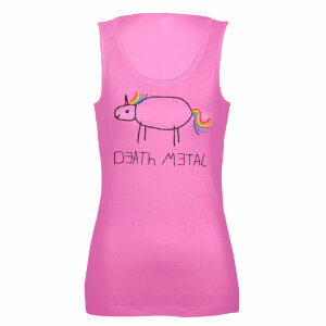 DEATH METAL UNICORN - Death Metal Unicorn - Tank Top Girlie Shirt L