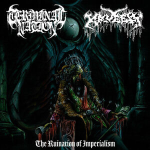 TERMINAL NATION / KRUELTY - The Ruination Of Imperialism - Vinyl-LP sea blue cloudy