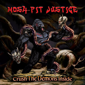 MOSH-PIT JUSTICE - Crush The Demons Inside - Vinyl-LP elfenbein