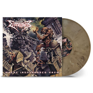 DISMEMBER - Where Ironcrosses Grow - Vinyl-LP - sand marbled