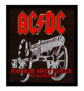AC/DC - For Those About To Rock Red Logo - Aufnäher / Patch