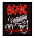 AC/DC - For Those About To Rock Red Logo - Aufnäher...