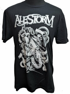 ALESTORM - Octopus Black & White - T-Shirt M