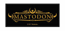 MASTODON - Logo - Aufnäher / Patch