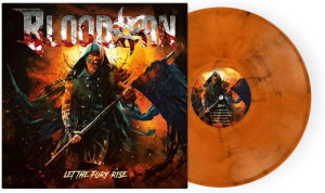 BLOODORN - Let The Fury Rise - Vinyl-LP - orange black marbled