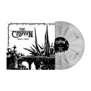 THE CROWN - Crown Of Thorns - Vinyl-LP - white black marbled