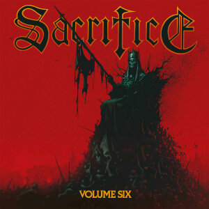 SACRIFICE - Volume Six - Vinyl-LP - red black white marble