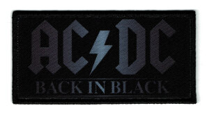 AC/DC - Back In Black Logo - Aufnäher / Patch
