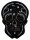 Santa Muerte Skull - Backpatch