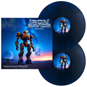 IRON SAVIOR - Reforged: Machine World - Vinyl 2-LP - starbreaker blue