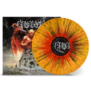 CAVALERA - Bestial Devastation - Vinyl-LP - orange red black splatter