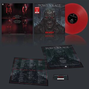 POWERRAGE - Beast - Vinyl-LP - blood red