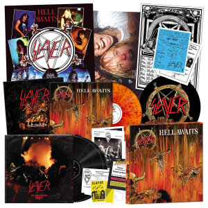 SLAYER - Hell Awaits (40th Anniversary Edition) - Vinyl 3-LP Box - fire splatter