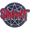 SLIPKNOT - Red Logo Over Nonagram - Aufnäher / Patch