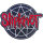 SLIPKNOT - Red Logo Over Nonagram - Aufnäher / Patch