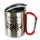 Tasse mit Karabiner - I Like My Metal Like My Coffee... Black!