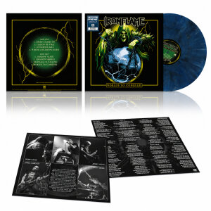 IRONFLAME - Worlds To Conquer - Vinyl-LP - blue black white marbled
