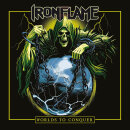IRONFLAME - Worlds To Conquer - Vinyl-LP - blue black white marbled